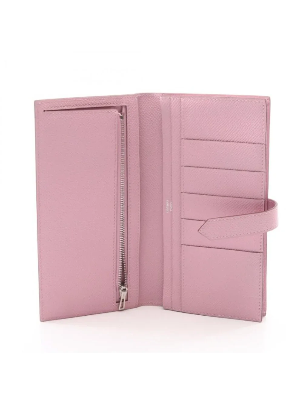Hermes Bifold Wallet Bearn Soufflet Mauve Sylvestre
